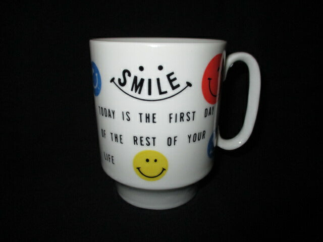 Vintage★70's★1970's★Smile★Smiley★Mug★Old★Doll★Figure★ 