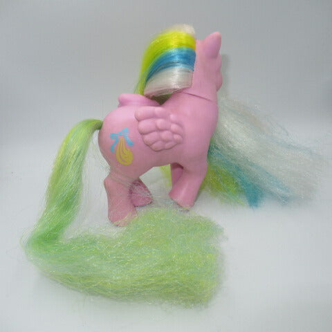 This is a pony with a growing tail! Vintage★G1★80's★My Little Pony★My Little Pony★Purple★Purple★Curly Locks★Pain★Pegasus 