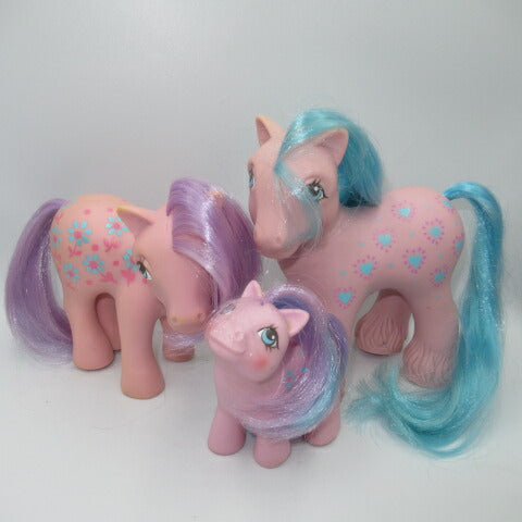 Vintage★G1★80's★My Little Pony★My Little Pony★Family★Set of 3★Parent and child★Doll★Figure★Bright Bouquet★Bright Bouquet 