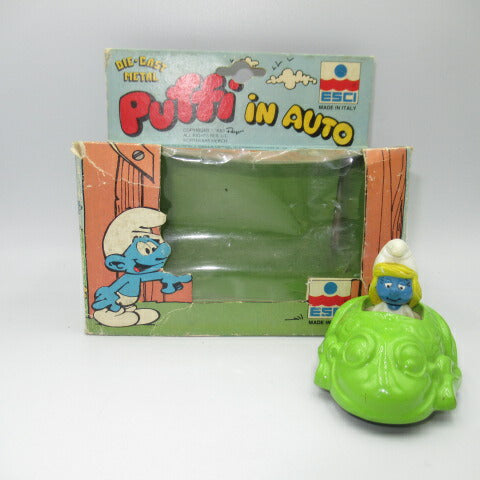 SALE! ! 1983★SMURFS★Smurfs★Smurfette★Sumrfette★minicar★vintage★vintage★stuffed animal★doll★figure★yellow green 