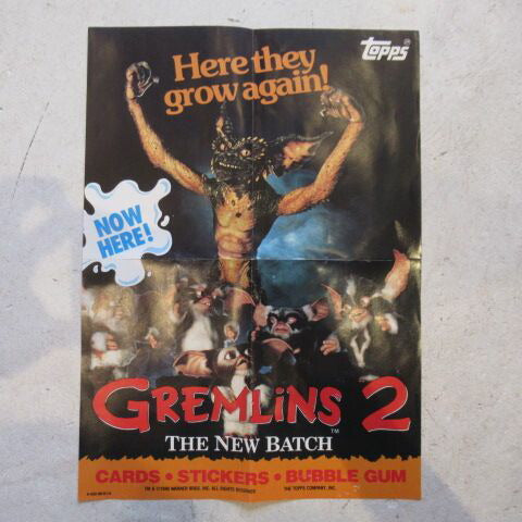 Vintage★80's★1984★Gremlins★GREMLINS★Mini poster★Gizmo★Stripe★Mogwai★Figure★Doll★25x35cm 