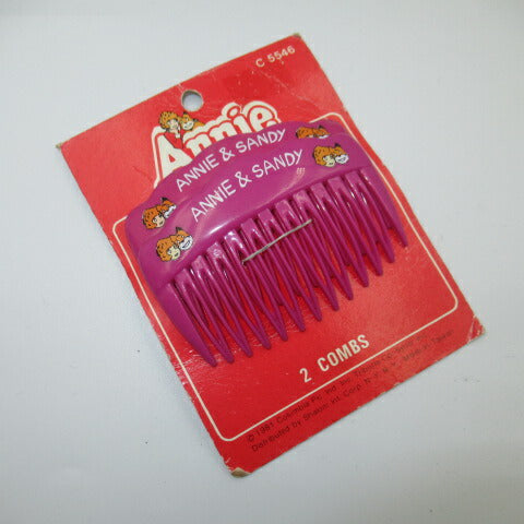1981★Musical★Annie★Annie★Hair comb★Hairbrush★Set of 2★Doll★Plush toy★Figure★Doll★Vintage★COMBS★Pink 