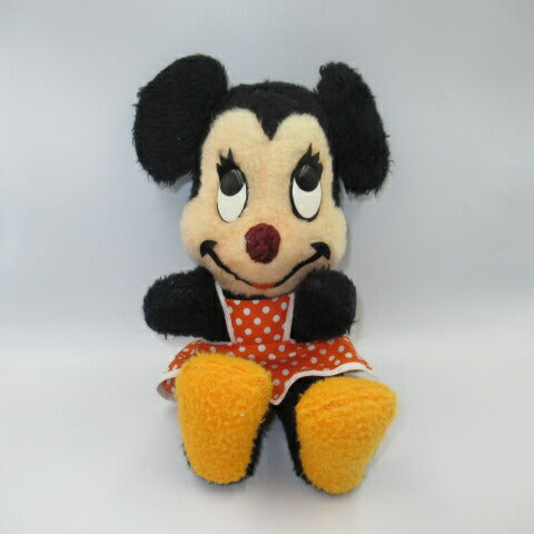 Vintage ★MinnieMouse★Minnie★Plush★Doll★Old★Disney★Mickey Mouse★DISNEY★Walt Disney Productions★38cm 