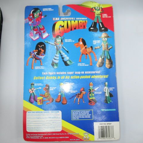 90's★1996★GUMBY★Gumby★GI GUMBY★Figure★Bendable★Doll★Blister 