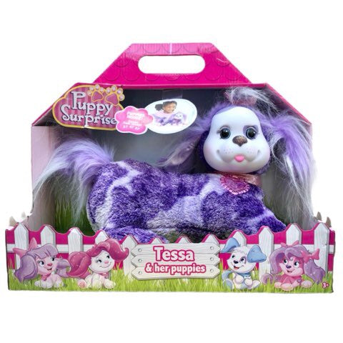 Latest★Birth a baby from your stomach! Reprinted version★Toys R Us exclusive★Pet Surprise★Puppy Surprise★Pet Surprise★Puppy Surprise★Stuffed animal★Doll★Tessa★Dog★Purple★ 