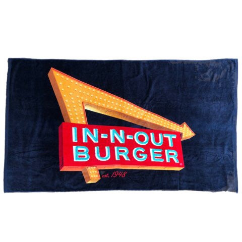 IN-N-OUT BURGER★In-N-Out Burger★California★Bath towel★T-shirt★Palm tree★Neon★Sign★Signboard★New 