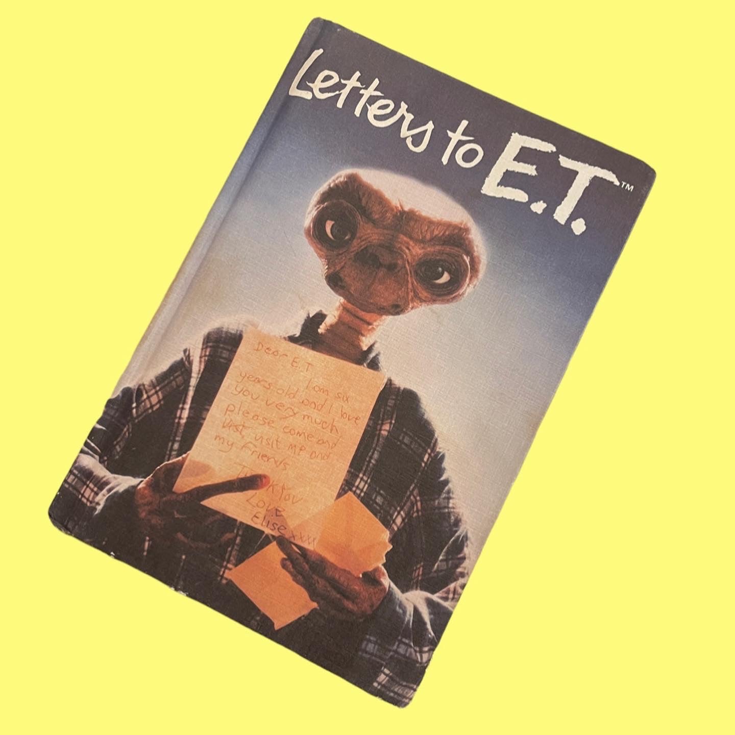 1982★80's★Vintage★Movie ET★Letters to ET★Book★90 pages★Plush toy★Doll★Figure 