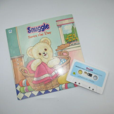 Vintage★1987★80S★Snuggle★Snuggle Bear★Furfa★Picture book★Cassette tape★Doll★Stuffed animal★24 pages 