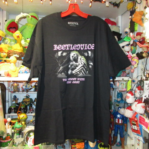 Beetlejuice★Beetlejuice★T-shirt★Doll★Figure★Tim Burton★S/M size★Black 