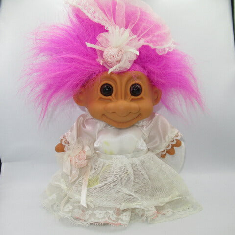 Vintage★RUSS★TROLL★TROLLS★Trolls★Wedding★Bride★Wedding★Doll★Figure★Pink 