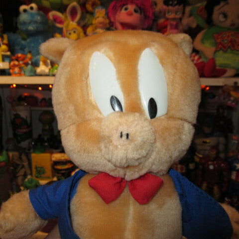 90's★LOONEY TUNES★Looney Tunes★Looney Tunes★Porky Pig★Porky pig★Pig★Stuffed animal★Doll★Figure★PVC★30cm 