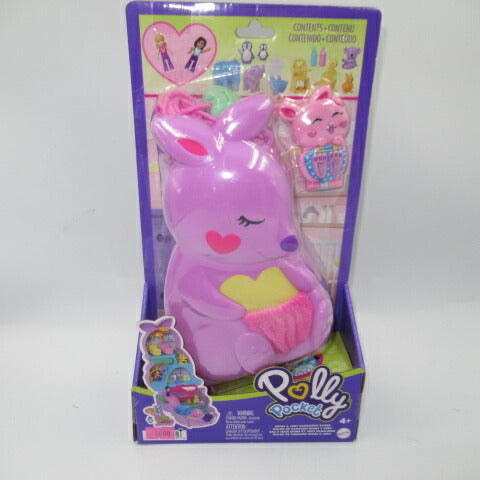 2022 ★ Polly Pocket ★ Compact ★ Doll ★ Figure ★ Play House ★ Dollhouse ★ 3D ★ Kangaroo ★ Mom &amp; Baby ★ Bag ★ Shoulder 