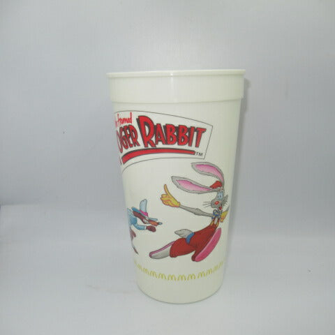 1988★80's★Disney★Disney★ROGER RABBIT★Roger Rabbit★McDonald's★Plastic cup★Cup★PVC★Doll★Figure★Vintage★2 