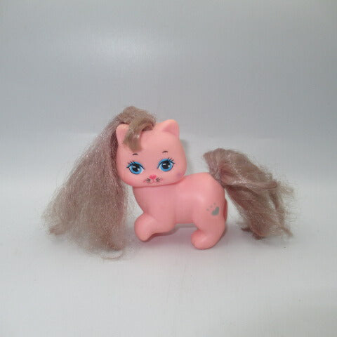 Vintage★80's★MATTEL★Little Pretty★Little Pretty★Kitty★Soft Vinyl★Doll★Figure★Cat★Pink★Heart 