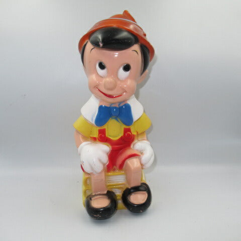 Vintage★Disney★Pinocchio★Deposit box★Bank★BANK★Plush toy★Doll★Figure★29cm★No bottom lid 