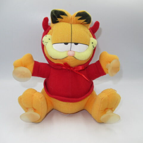 Garfield★Stuffed toy★Doll★Figure★GARFIELD★Valentine★Red Devil★18cm★With suction cup 