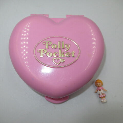 90's★ビンテージ★Polly Pocket★ポーリーポケット★コンパクト★人形★フィギュア★ままごと★ドールハウス★ハート★ピンク