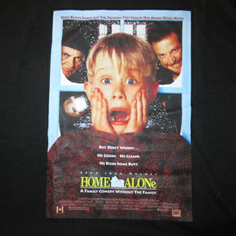 HOME ALONE★Home Alone★T-shirt★Illustration★Kevin★Figure★Macaulay Culkin★Black★L size 