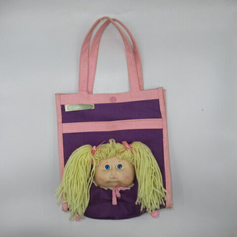 ★80's★Cabbage Patch Kids★Cabbage doll★Tote bag★Purple x Pink★Girl★Doll★Figure★Baby★ 