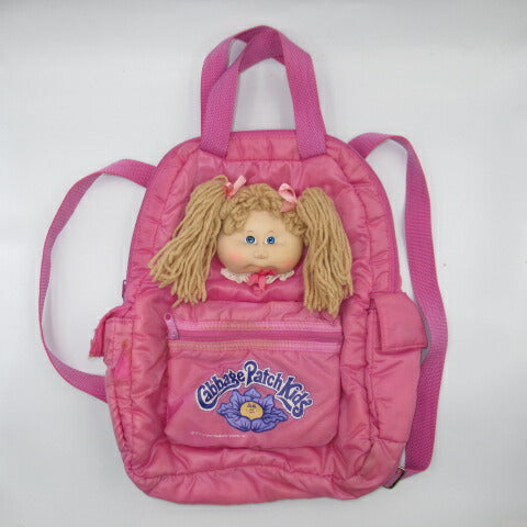 ★80's★Cabbage Patch Kids★Cabbage Doll★Backpack★Bag★Pink★Girl★Doll★Figure★Baby★ 