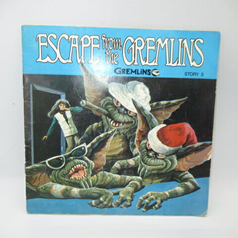 This is a picture book with a record! Vintage★80's★1984★Gremlins★STORY3★GREMLINS★Gizmo★Figure★Doll★16 pages 