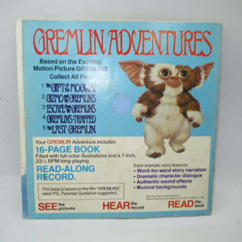 This is a picture book with a record! Vintage★80's★1984★Gremlins★STORY2★GREMLINS★Gizmo★Figure★Doll★16 pages 