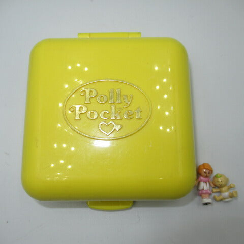 90's★Vintage★Polly Pocket★Polly Pocket★Compact★Doll★Figure★Playhouse★Dollhouse★Square★Yellow 
